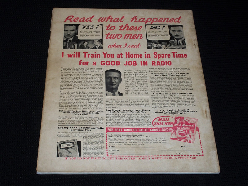 1936 AUGUST SHORT WAVE CRAFT MAGAZINE NICE COVER - E 132