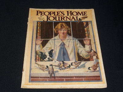 1926 MARCH PEOPLE'S HOME JOURNAL MAGAZINE NICE ILLUSTRATED COVER ART - E 2785