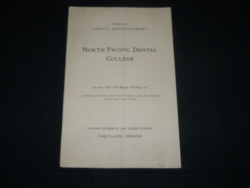 1901-1905 NORTH PACIFIC DENTAL COLLEGE ANNUALS LOT OF 4 - PORTLAND OR - J 3844