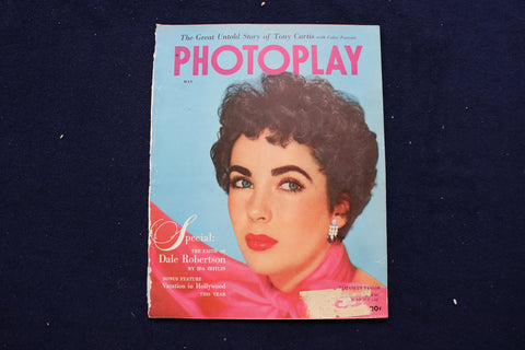 1952 MAY PHOTOPLAY MAGAZINE - ELIZABETH TAYLOR COVER - E 17552