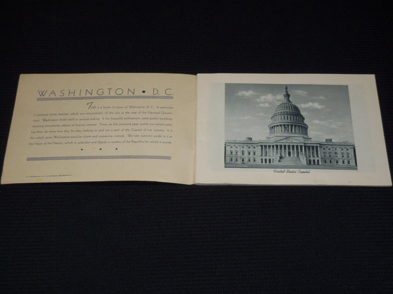 1942 OUR NATION'S CAPITAL WASHINGTON D. C. VIEW BOOK - NICE PHOTOS - J 7912