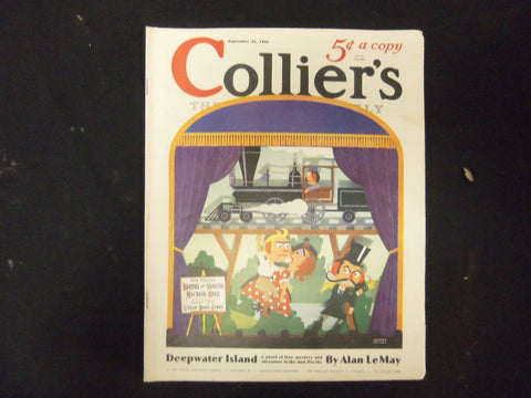 1935 SEP 21 COLLIER'S MAGAZINE - GREAT ILLUSTRATIONS, ARTICLES & ADS - ST 3623