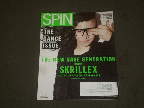 2011 OCTOBER SPIN MAGAZINE - SKRILLEX COVER - GREAT PHOTOS - B 2111