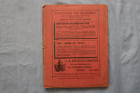 1929 CARREL'S ILLUSTRATED GUIDE & MAP OF QUEBEC - SOFTCOVER BOOK - K 3198