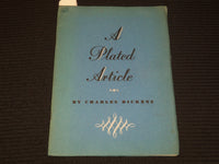 1920'S A PLATED ARTICLE BOOK BY CHARLES DICKENS - SPODE - SOFTCOVER - K 2128