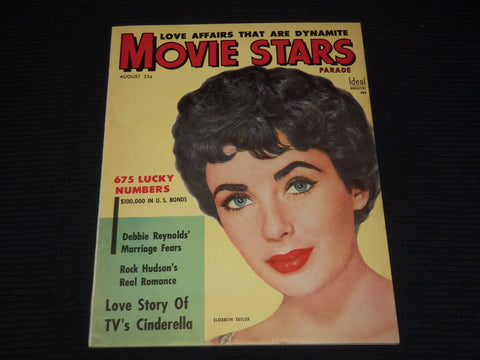 1954 AUGUST MOVIE STARS PARADE MAGAZINE - ELIZABETH TAYLOR COVER - E 12148
