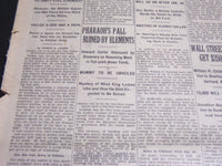 1925 JANUARY 26 NEW YORK TIMES - PHARAOH'S PALL RUINED BY ELEMENTS- NT 6953