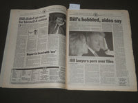 1998 SEPT 13 NEW YORK DAILY NEWS BILL FIGHTS BACK - BLASTS STARR REPORT- NP 2604