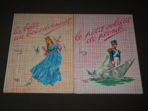 1961 FRENCH BOOK LOT OF 2 - EDITIONS FABBRI - LE PETIT SOLDAT DE PLOMB - KD 4768