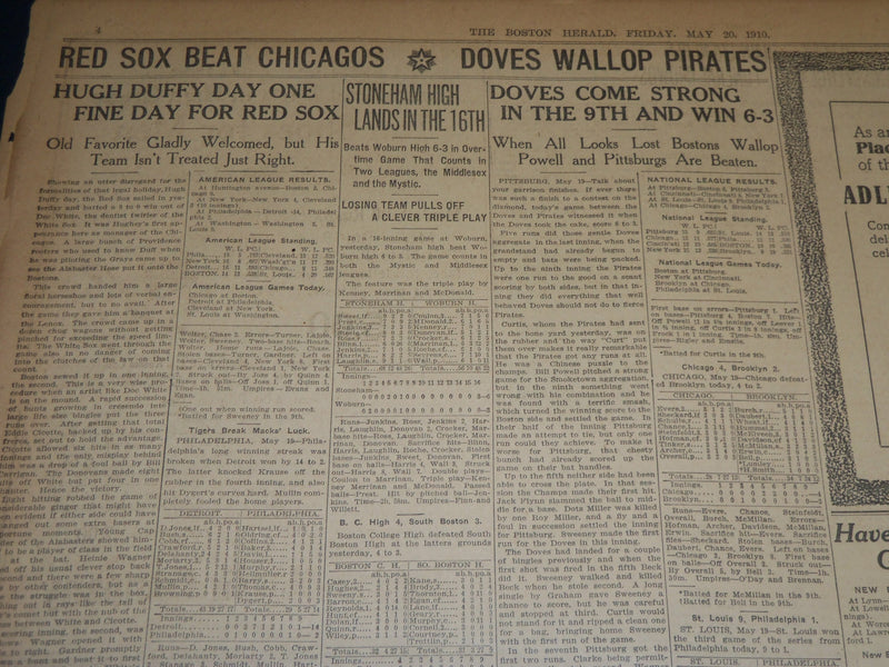 1910 MAY 10 THE BOSTON HERALD - COMET IS LOST FAILS TO APPEAR IN WEST - BH 339