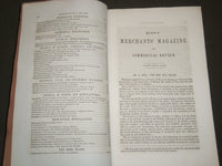 1850-1863 HUNT'S MERCHANTS MAGAZINE AND COMMERCIAL REVIEW LOT OF 12 - WR 340B