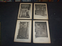 1900S MOBILIER PLATES (BRETON) LOT OF 33 FRENCH CAPTIONS - II 1918