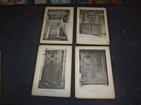 1900S MOBILIER PLATES (BRETON) LOT OF 33 FRENCH CAPTIONS - II 1918