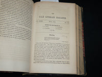 1857-1858 YALENSIA THE YALE LITERARY MAGAZINE BOUND VOLUME NO. 23 - KD 6042
