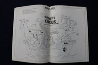 1980'S GANDEY'S CIRCUS PROGRAMS - LOT OF 7 & COLOURING BOOK - O 3525