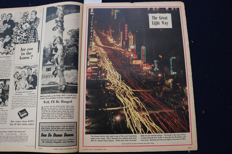 1953 NOV 22 SUNDAY NEWS PICTURE NEWSPAPER - BURT LANCASTER - ARMY-NAVY - E 22781
