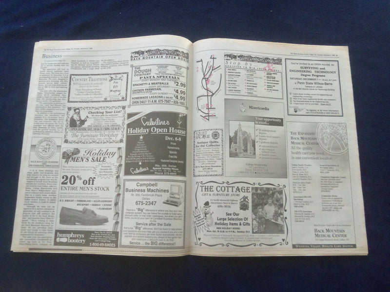1996 DEC 5 THE BACK MOUNTAIN LEADER NEWSPAPER-SHAVERTOWN, PA-ROTHESTEIN -NP 6166