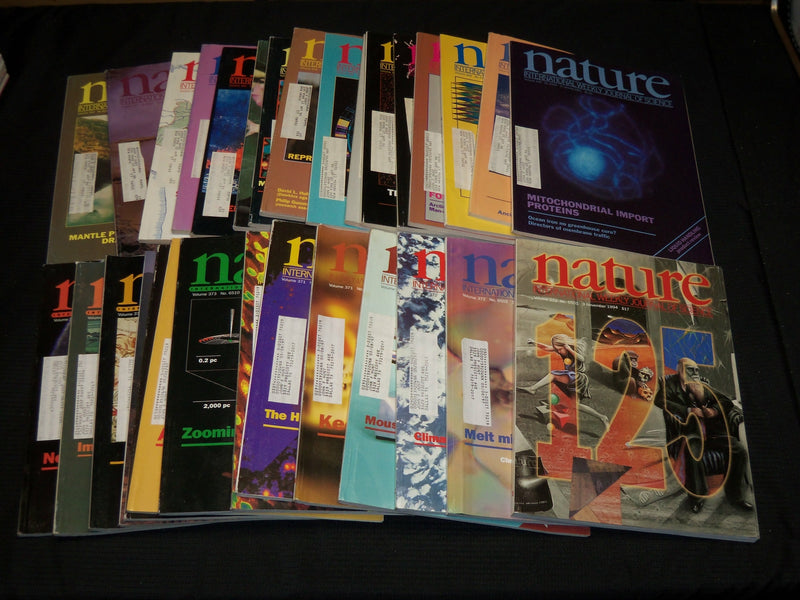 1989-1995 NATURE MAGAZINE LOT OF 30 ISSUES - NICE COVERS & PHOTOS - O 2804