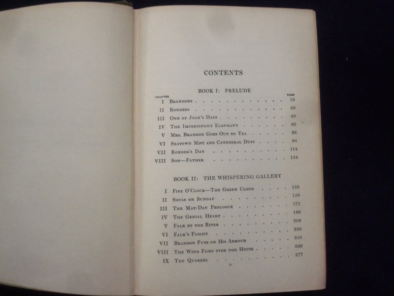1922 THE CATHEDRAL HARDCOVER BOOK BY HUGH WALPOLE - KD 9035