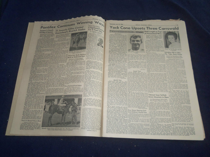 1969 APRIL 23 THE DAILY RACING FORM - NINE CONTEST WINDY CITY HANDICAP - NP 5510