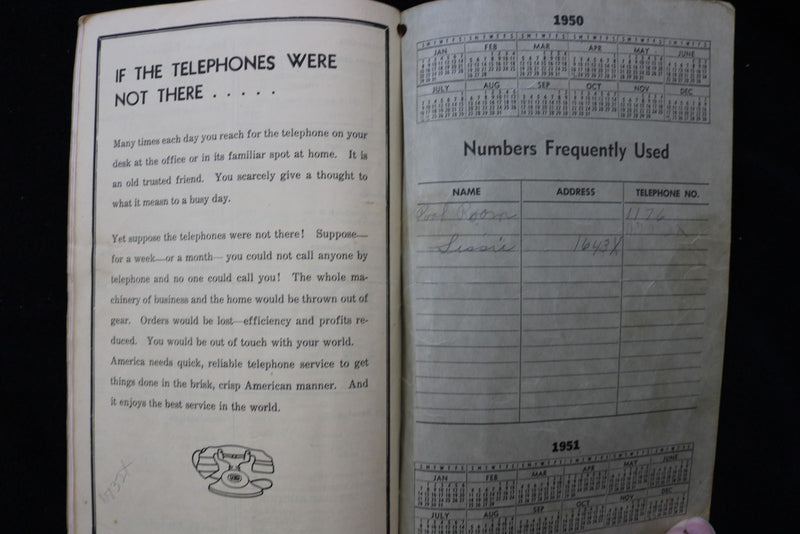 1950 SEPTEMBER MT. STERLING TELEPHONE DIRECTORY - STERLING, OHIO - K 3557