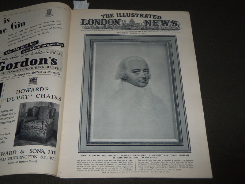 1937 MARCH 6 ILLUSTRATED LONDON NEWS MAGAZINE - QUEEN MARY COLOR ILLUS. - J 2768