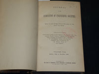 1889 ASSOCIATION OF ENGINEERING SOCIETIES JOURNAL BOUND VOLUME NO. 8 - KD 5931