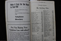 1950 SEPTEMBER MT. STERLING TELEPHONE DIRECTORY - STERLING, OHIO - K 3557