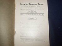 1936-1937 BOLETIN DEL OBSERVATORIO NACIONAL - LOT OF 3 - SPANISH TEXT - J 6006