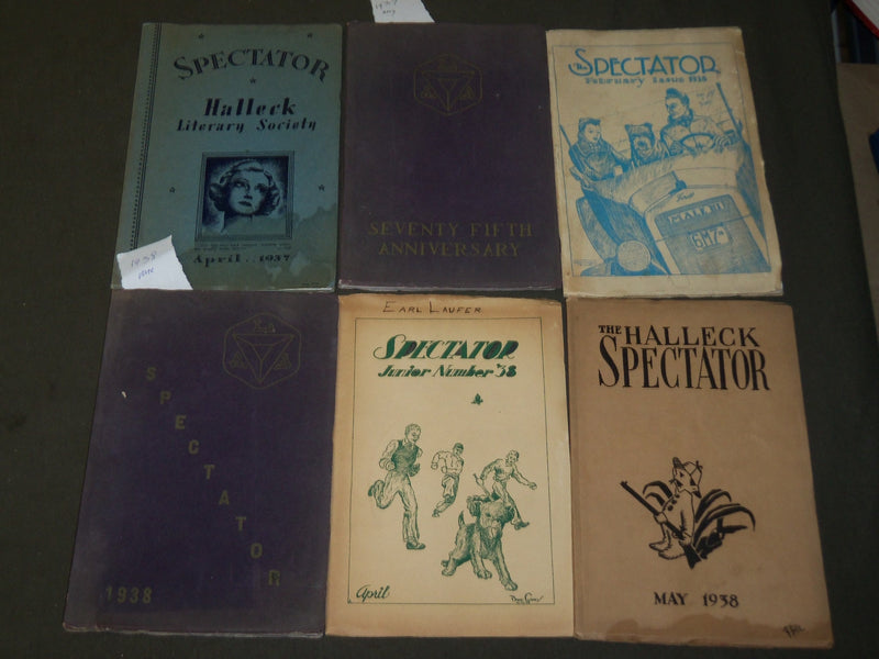 1935-1938 LOUISVILLE MALE HIGH SCHOOL SPECTATOR LOT OF 6 - LOUISVILLE KY- O 1607