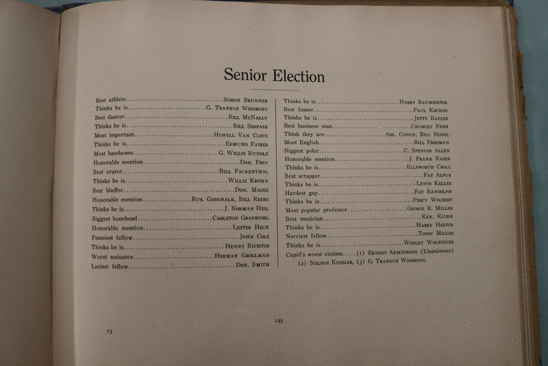 1915 THE RECHAUFFE EASTON HIGH SCHOOL YEARBOOK - EASTON, PENNSYLVANIA - YB 3546