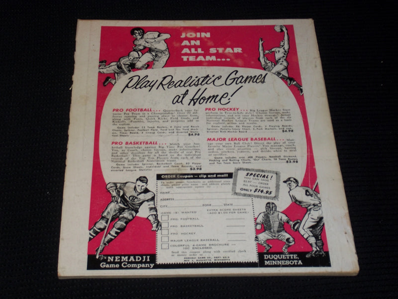 1961 DECEMBER DELL SPORTS MAGAZINE - JOE ROMIG FRONT COVER - E 3617