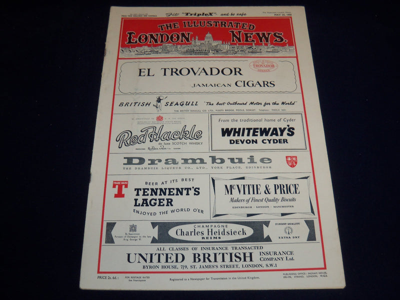 1955 MAY 24 ILLUSTRATED LONDON NEWS MAGAZINE - GENERAL DE GAULLE - E 8025