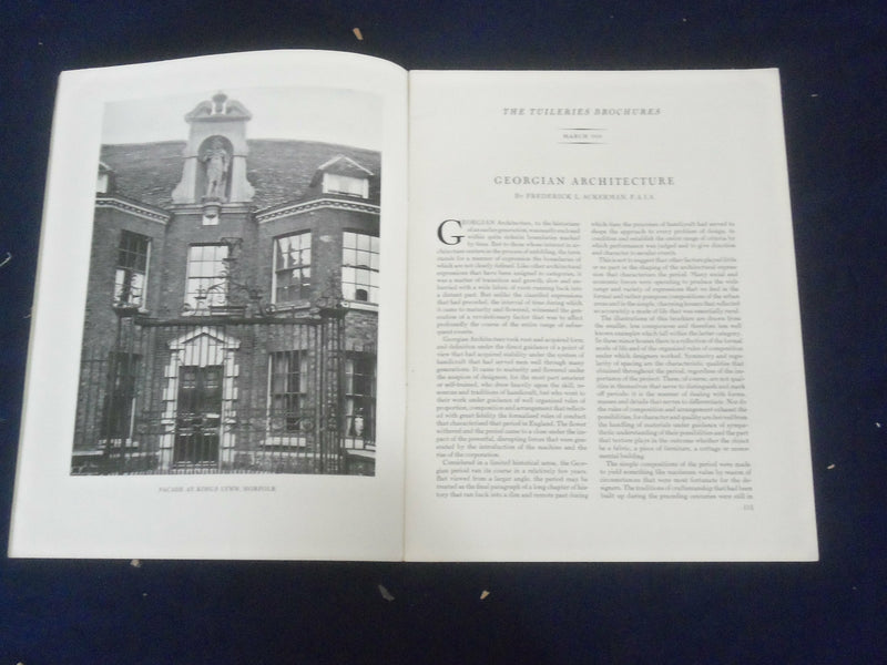 1929-1930 THE TUILERIES BROCHURES - LOT OF 5 - J 6465