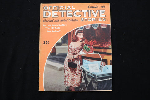 1953 SEP OFFICIAL DECTECTIVE STORIES MAGAZINE - YOUR HUSBAND COVER - E 10036