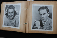 1930'S FABULOUS MOVIE STARS PUBLICITY PHOTOS SCRAPBOOK - E 24932