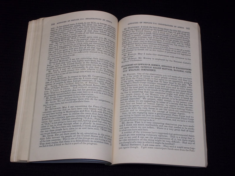 1961 UNITED STATES ORGANIZATIONS IN AFRICA HEARINGS - 87TH CONGRESS - J 7134