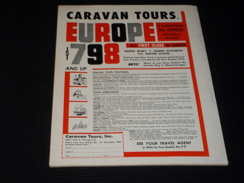 1959 DECEMBER TRAVEL MAGAZINE - PACIFIC ISSUE FRONT COVER - E 3812