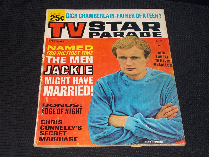 1965 SEPTEMBER TV STAR PARADE MAGAZINE - DAVID MCCALLUM FRONT COVER - E 14016