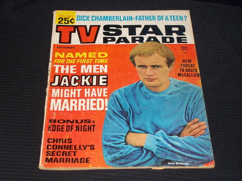 1965 SEPTEMBER TV STAR PARADE MAGAZINE - DAVID MCCALLUM FRONT COVER - E 14016