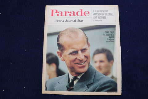 1964 SEPTEMBER 27 PARADE MAGAZINE - PRINCE PHILIP COVER - E 22410