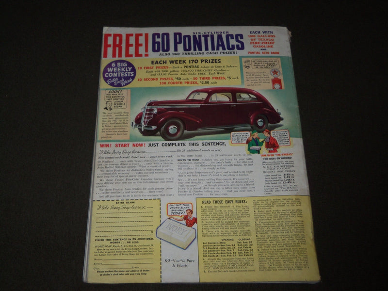 1937 FEBRUARY THE AMERICAN MAGAZINE - GREAT STORIES & ADS - J 3387
