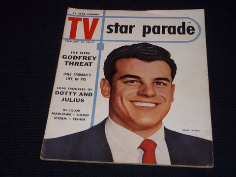 1954 FEBRUARY TV STAR PARADE MAGAZINE - JULIUS LA ROSA FRONT COVER - E 14036