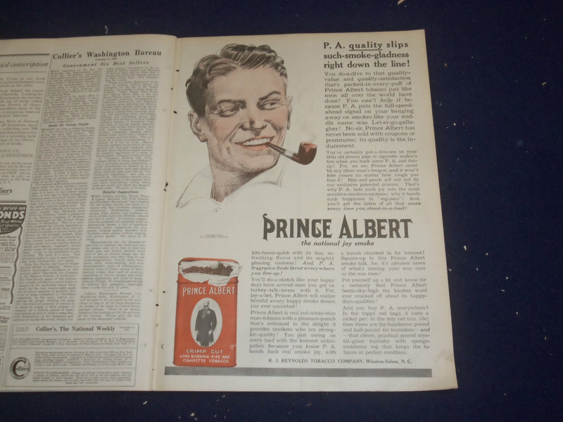 1916 NOVEMBER 11 COLLIER'S MAGAZINE - THE BIG HIKE BY RUPERT HUGHES - ST 6714