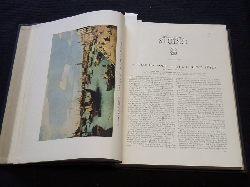 1930 SEPT-DEC THE INTERNATIONAL STUDIO MAGAZINE BOUND VOLUME - KD 1870F