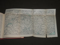 1925 A SATCHEL GUIDE TO EUROPE BOOK BY WILLIAM J. ROLFE - NICE MAPS - KD 4000