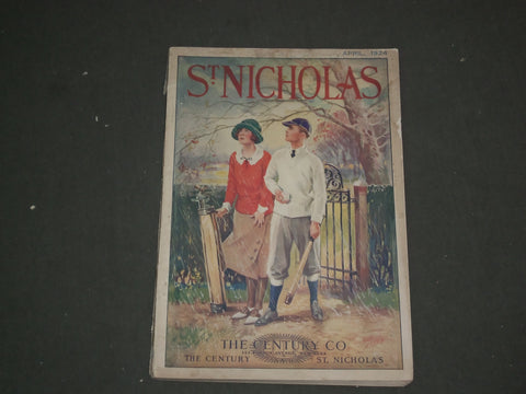 1924 APRIL ST. NICHOLAS MAGAZINE - ILLUSTRATIONS, STORIES & ADS - B 4636