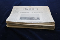 1949-1954 THE OWL NEWSPAPER - WESTMINSTER (MD) HIGH SCHOOL - LOT OF 48 - NP 8905
