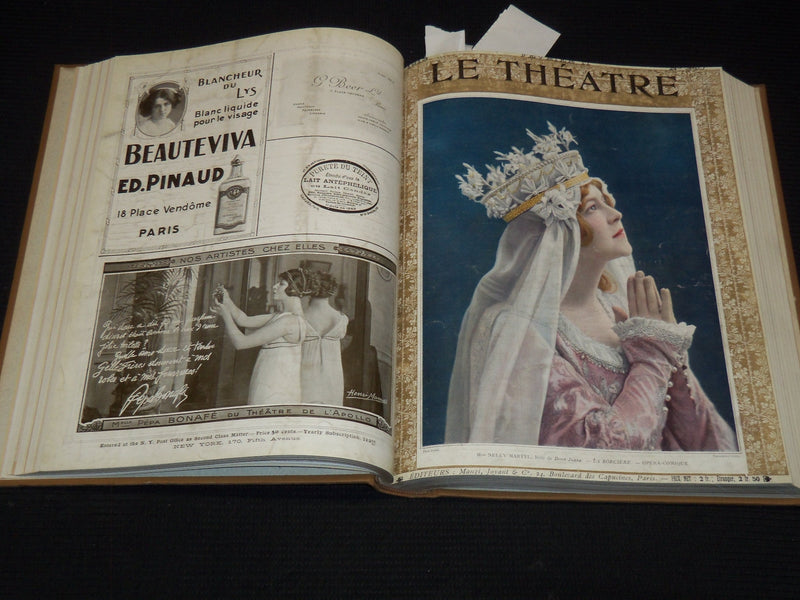 1913 JANUARY-JUNE LE THEATRE MAGAZINE BOUND VOLUME - 12 ISSUES - KD 2278O