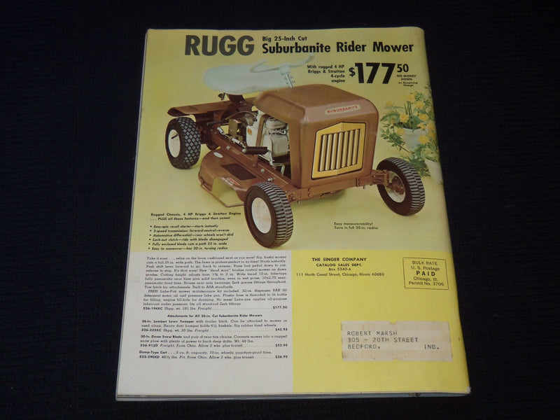 1965 SPRING SINGER CATALOG - SUPPLEMENT - SOFTCOVER - J 7590